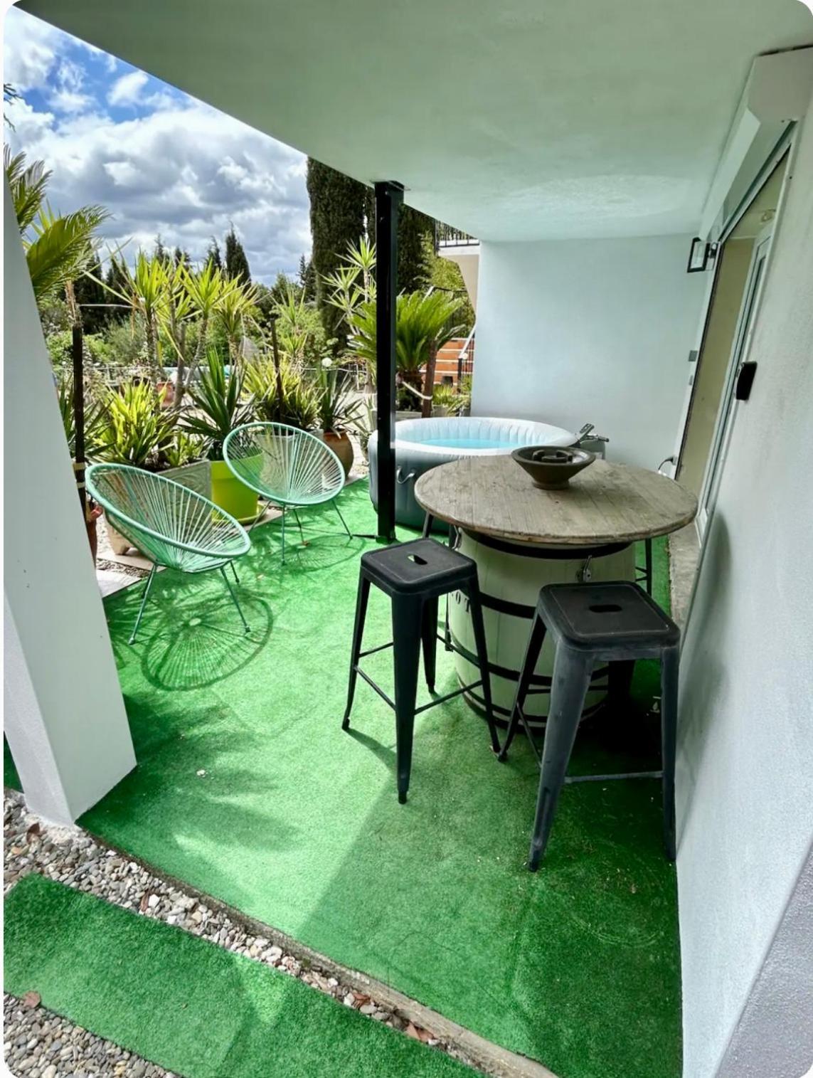 Appart-One Terrasse Jacuzzi Parking Carcasona Exterior foto